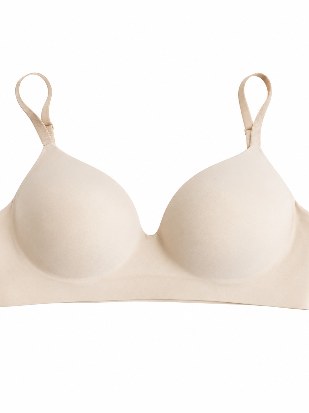 Soma Smooth Enbliss Wireless Nude Light Beige Seamless Bra Sz 36 B RN#79984